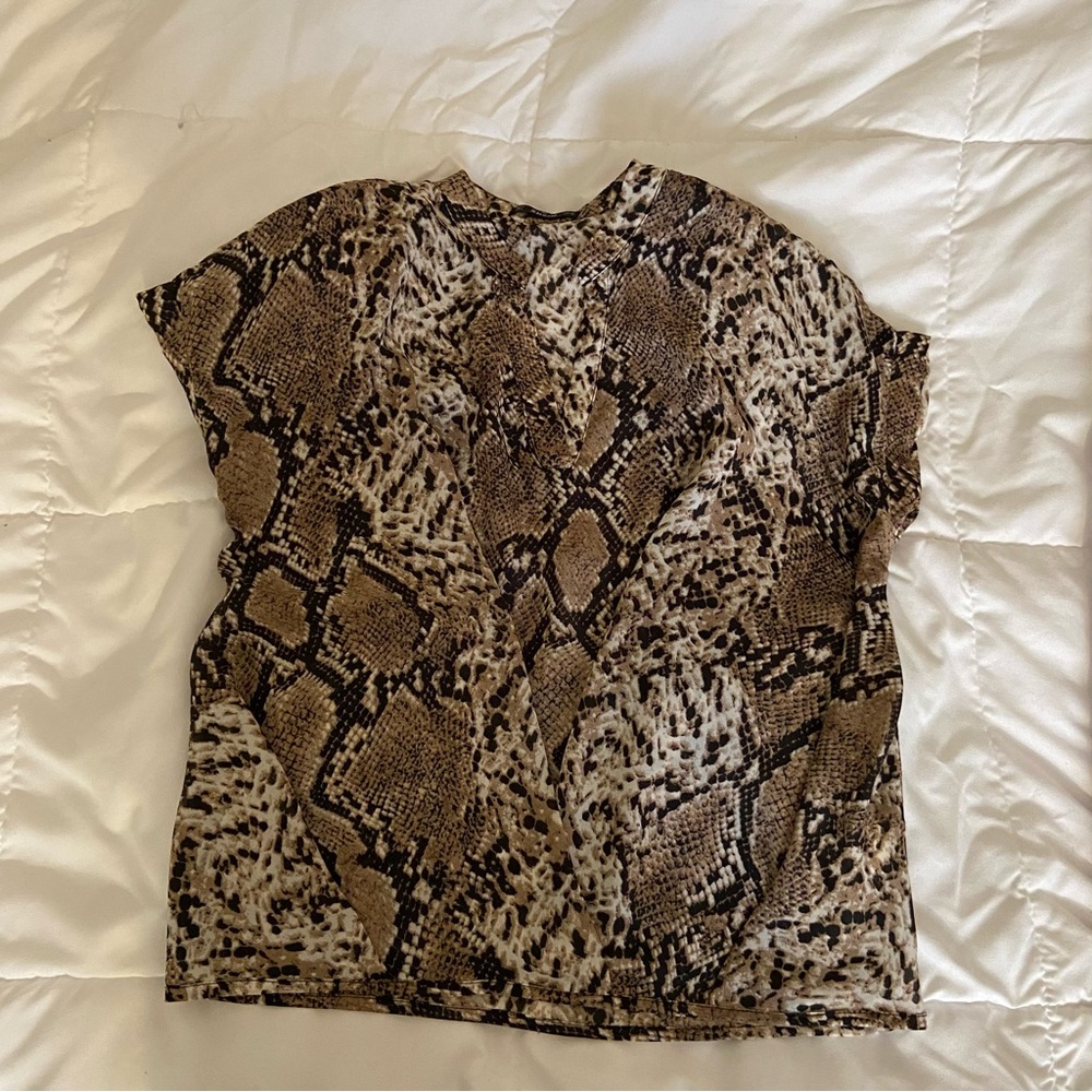 Snakeskin dressy top